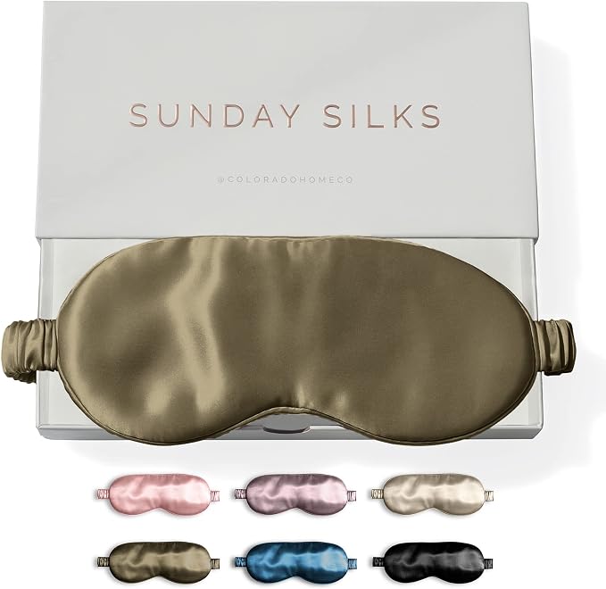 Silk Eye Mask - Olive