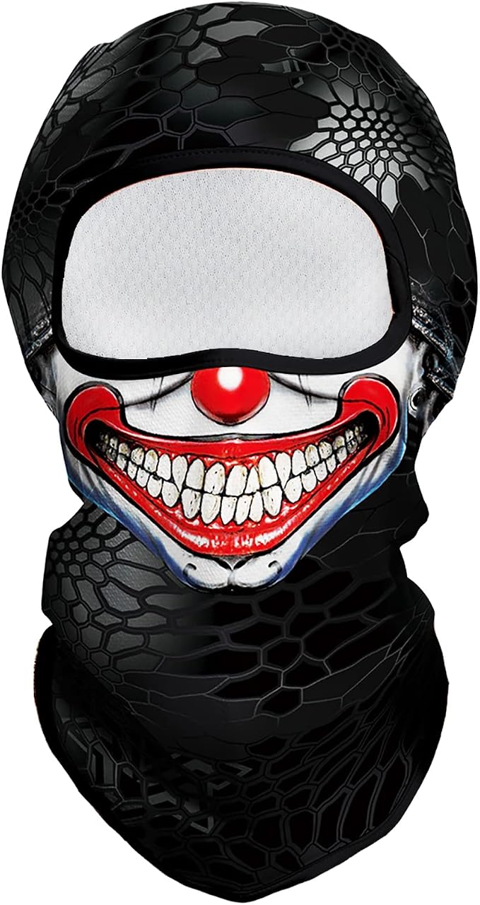 Clown Triangle White Face Smile