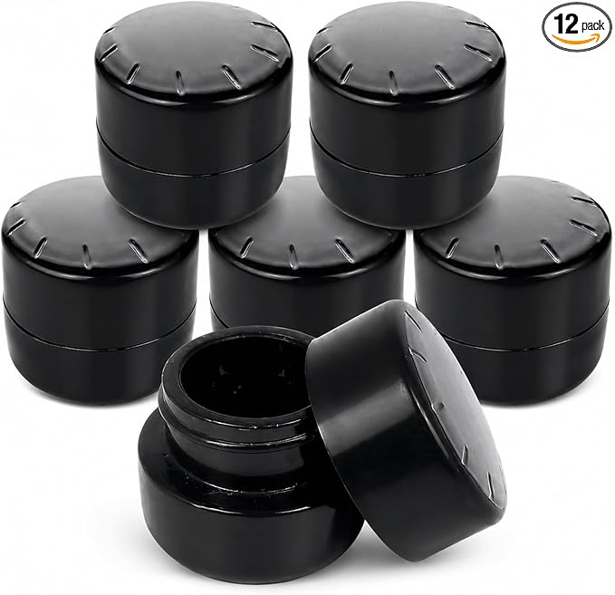 Black UV Ceramic Jars