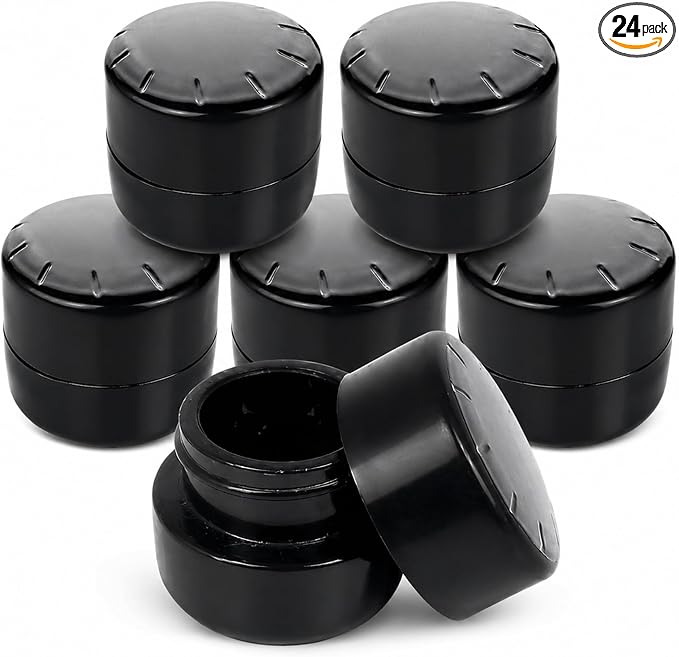 Black UV Ceramic Jars