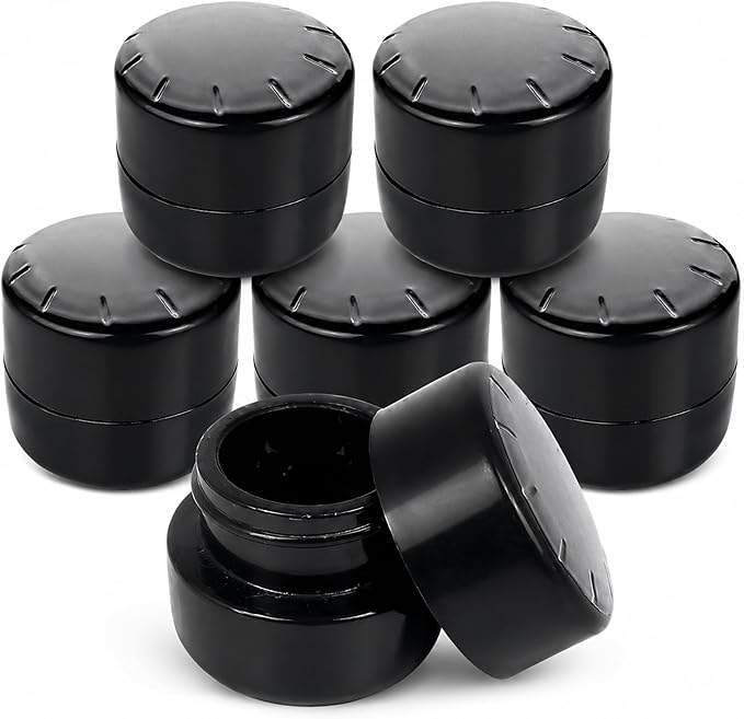 Black UV Ceramic Jars