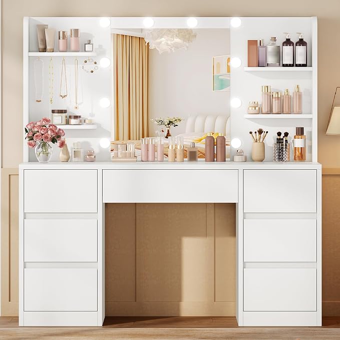 White 7 Drawers