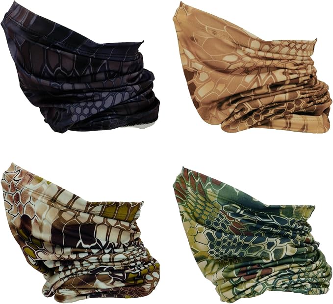 4 Cooling Neck Gaiters Camouflage Python