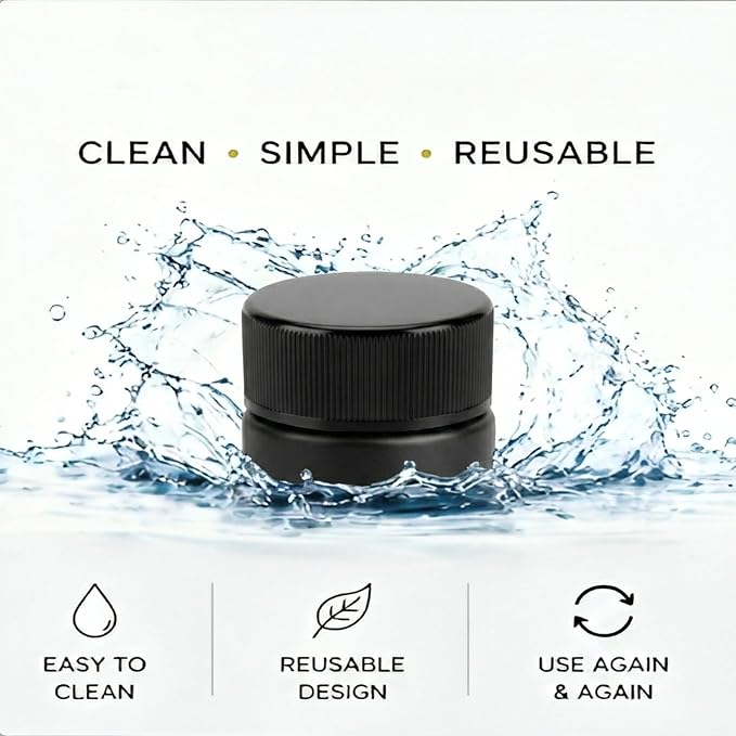 Black Glass with Black Lid