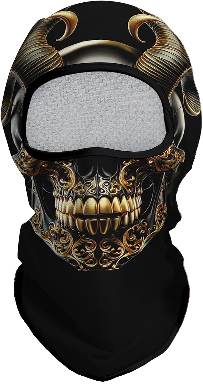 Skull Gold Sheep Face