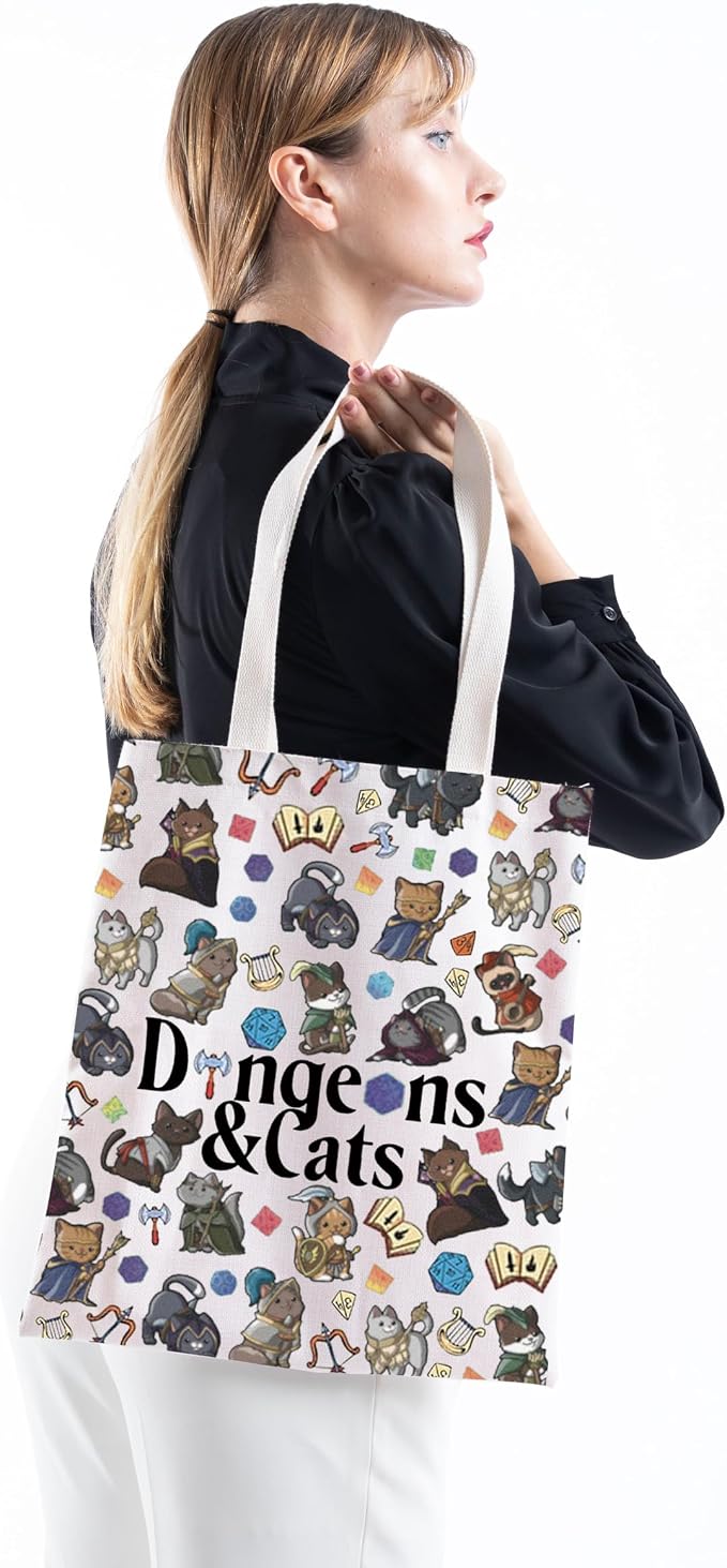 Dungeons & Cats tote
