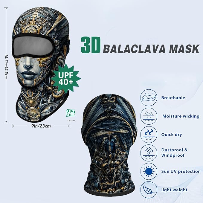 Women Gold Machine Face
