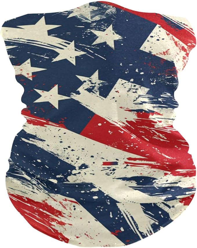 Patriotic July 4th Blue White Red Stripes Stars