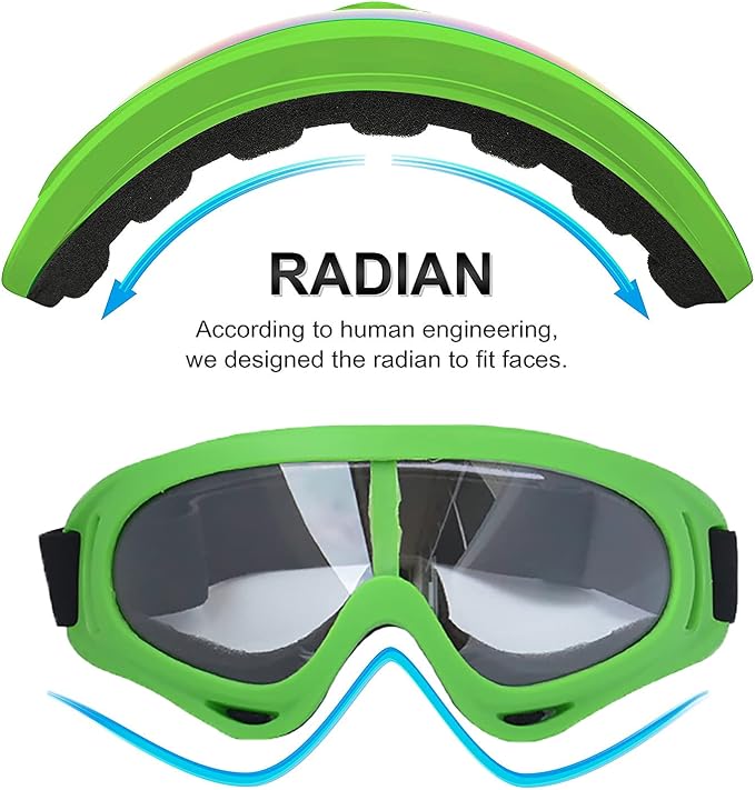 Green/Clear+colorful Lenses