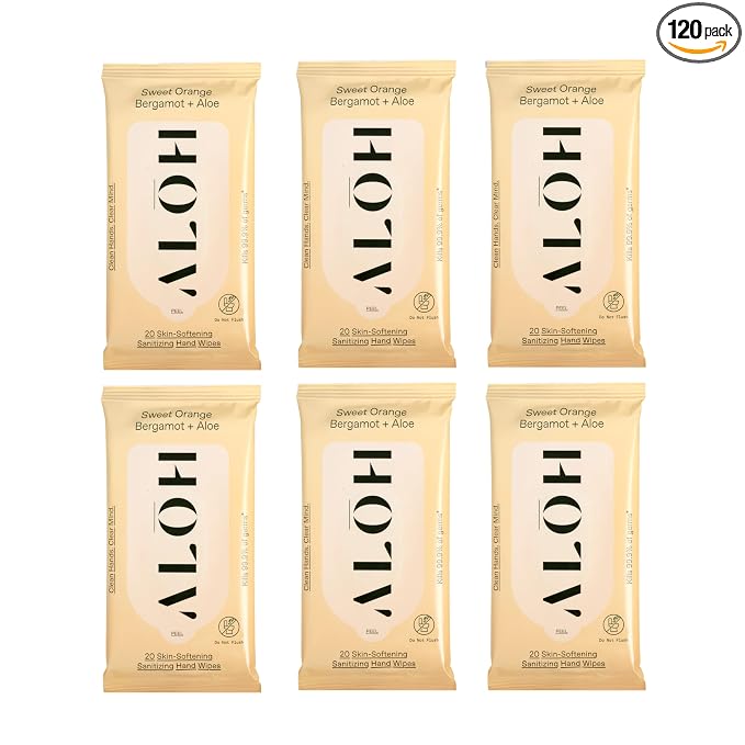 Sweet Orange Bergamot 6 pack 20ct Wipes (120 wipes)