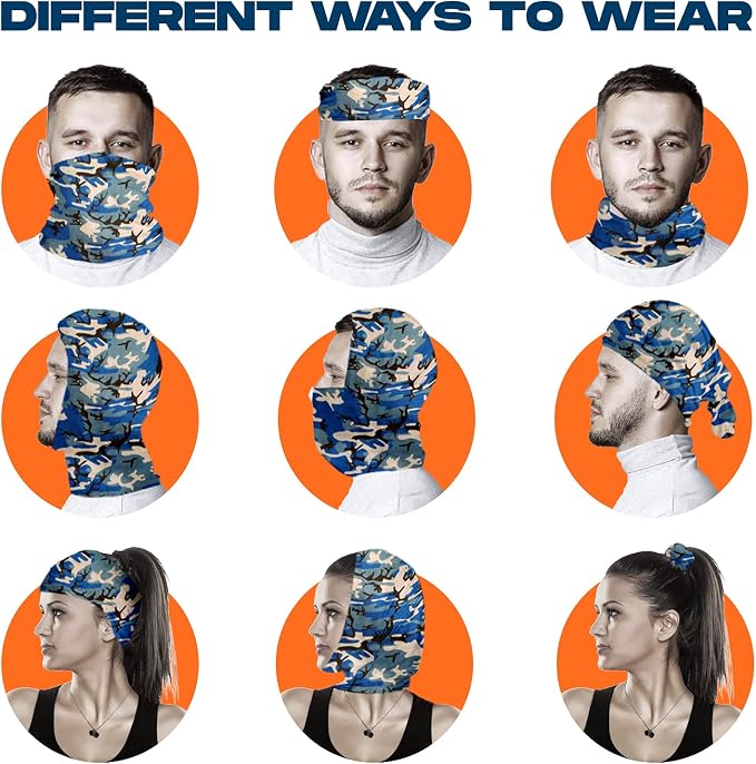 Digital Camo + Mud Camo + Blue Camo + Pink Camo (4 Pack)