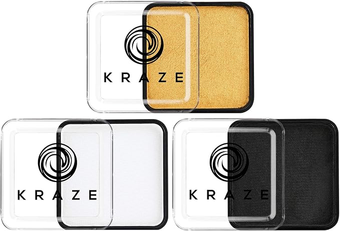 Gold, Black & White 25 gm each