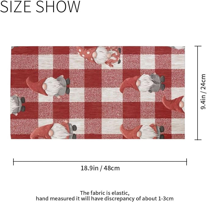 Red Checkered Cute Gnome