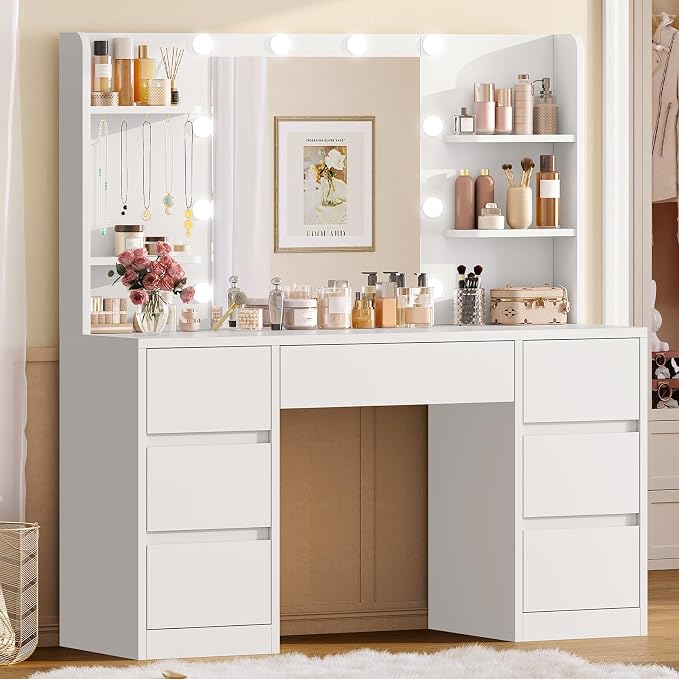 White 7 Drawers