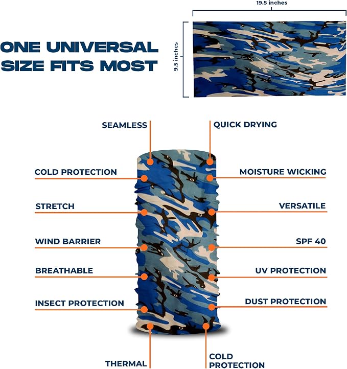 Mud Camo + Blue Camo + Black + Gray (4 Pack)
