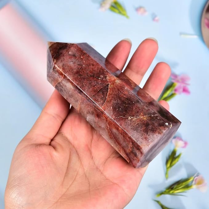 Dark-red Hematoid Quartz