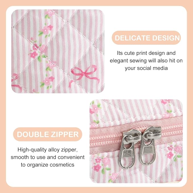 Pink Stripe Bow