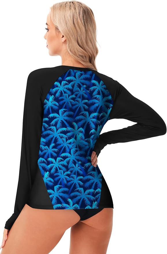 No Thumb Hole | Coconut Tree Blue
