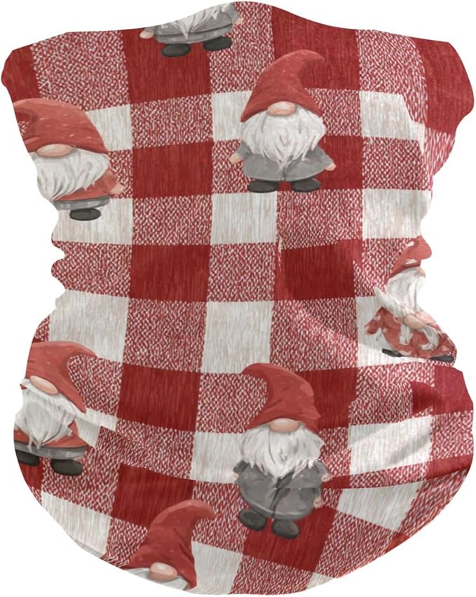 Red Checkered Cute Gnome