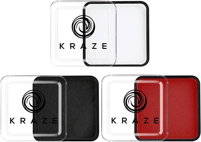 Red, Black & White 25 gm each