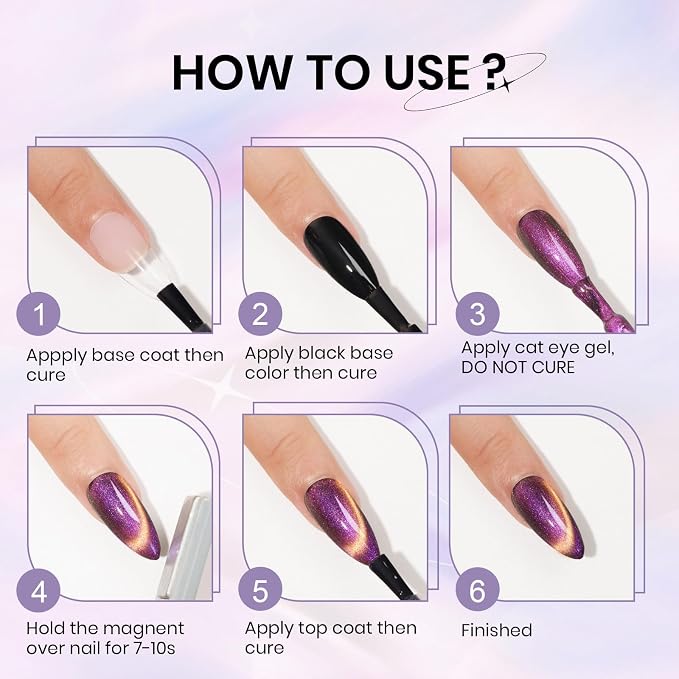 12 Colors-Chameleon Cat Eye Gel