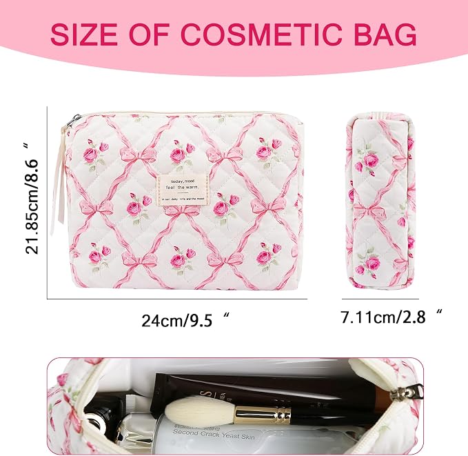 2pc Pink bow