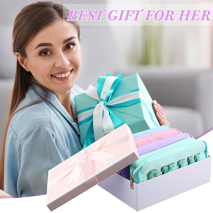 Light Blue, Green, Purple, Pink
