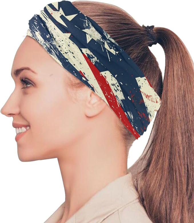 Patriotic July 4th Blue White Red Stripes Stars