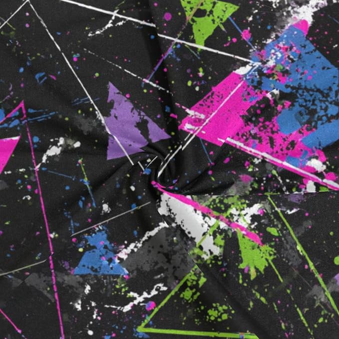 Neon Colored Abstract Geometric Shapes