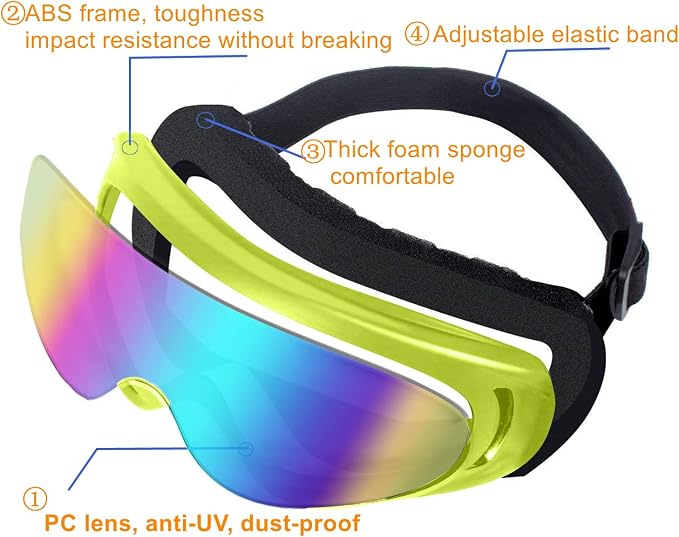 Yellow/Clear+colorful Lenses