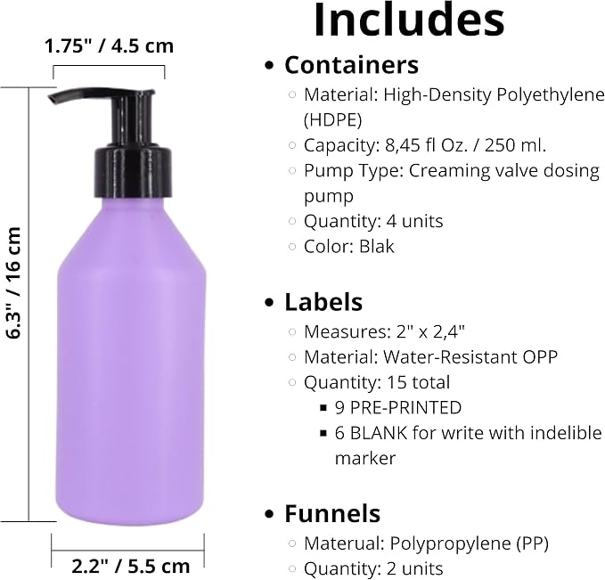 Lavender Bottle + Black Pump