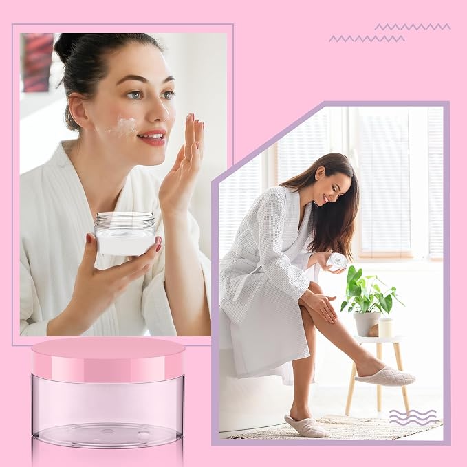 Clear with Pink Lid