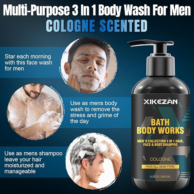 Black- Mens Body Care Kit