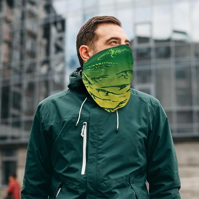 Gradient Green and Yellow Dinosaur