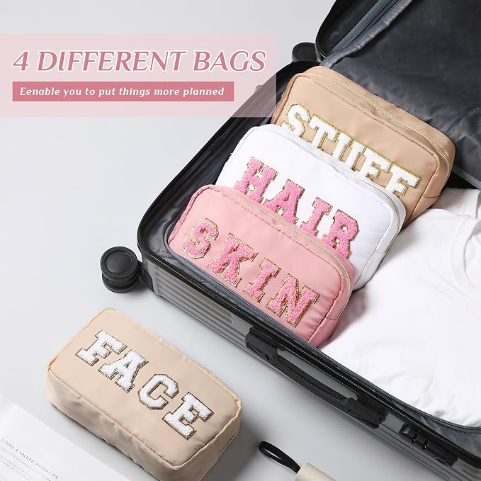 Light Brown, Beige, Light Pink, White