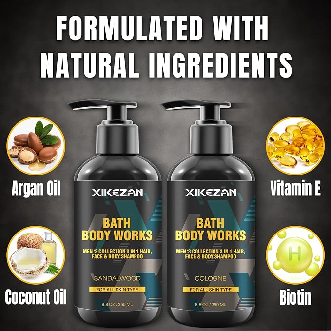Black- Mens Body Care Kit