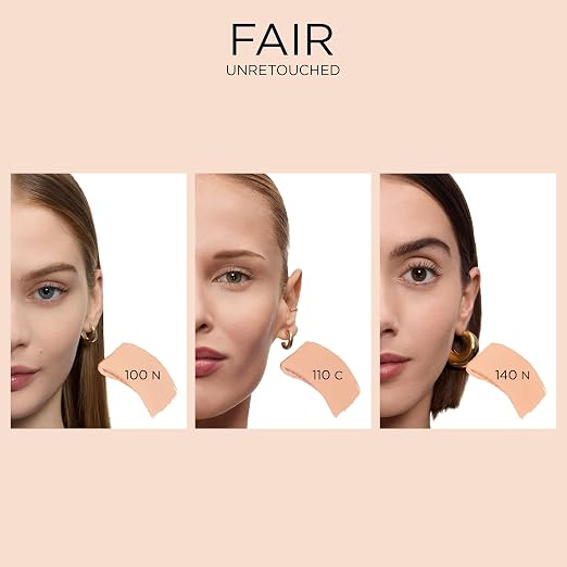 100 Ivoire N: fair skin with neutral/peachy undertones