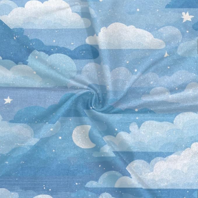 Blue Gradient Cloud and Stars