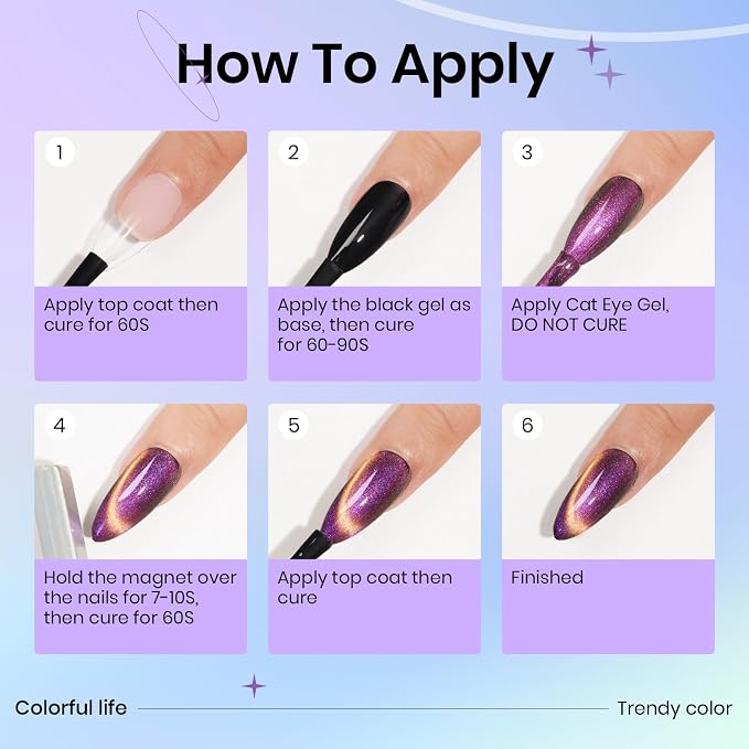 12 Colors Cat Eye Gel Collection