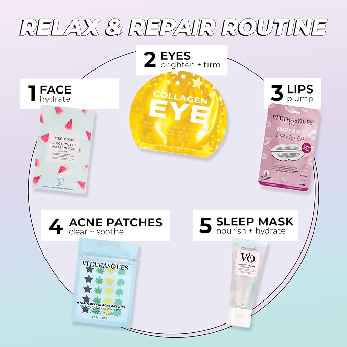 A-Juicy 7 Pack Fruit Face Mask Set