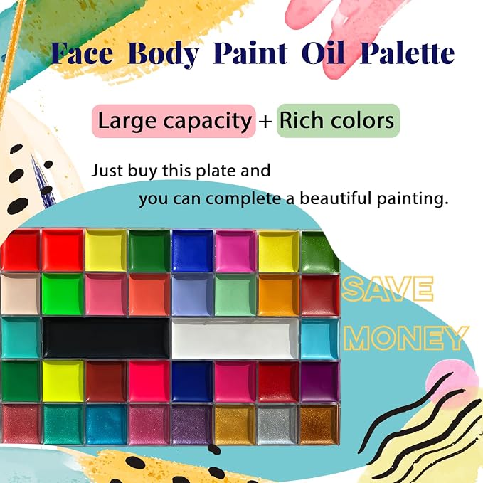 36 Colors Oil Painting