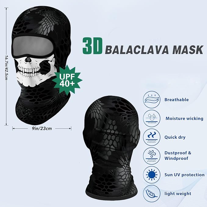Skull White Face Black Dimples