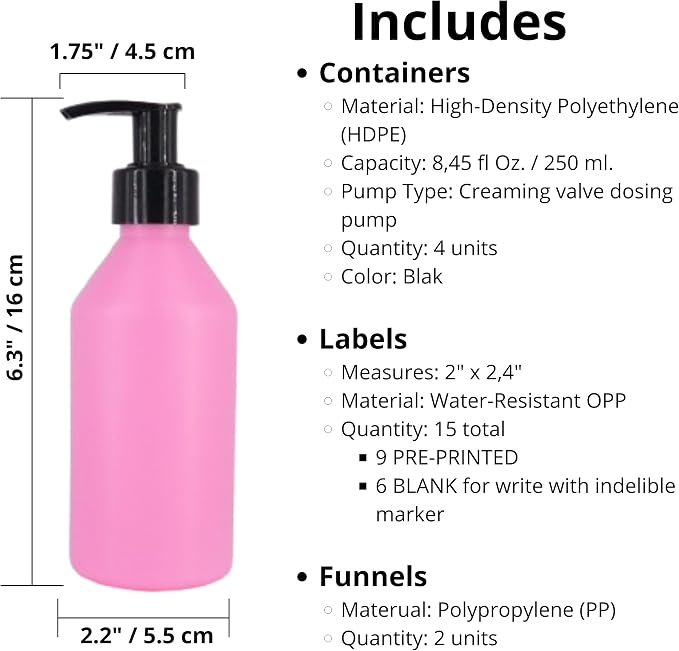 Pink Bottle + Black Pump