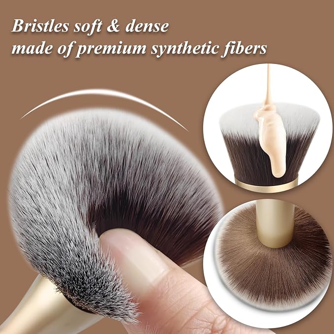 4 in 1 makeup brush-Gold-1pcs