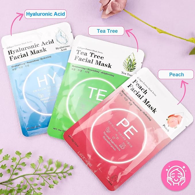 100 Pack Facial Masks Sets
