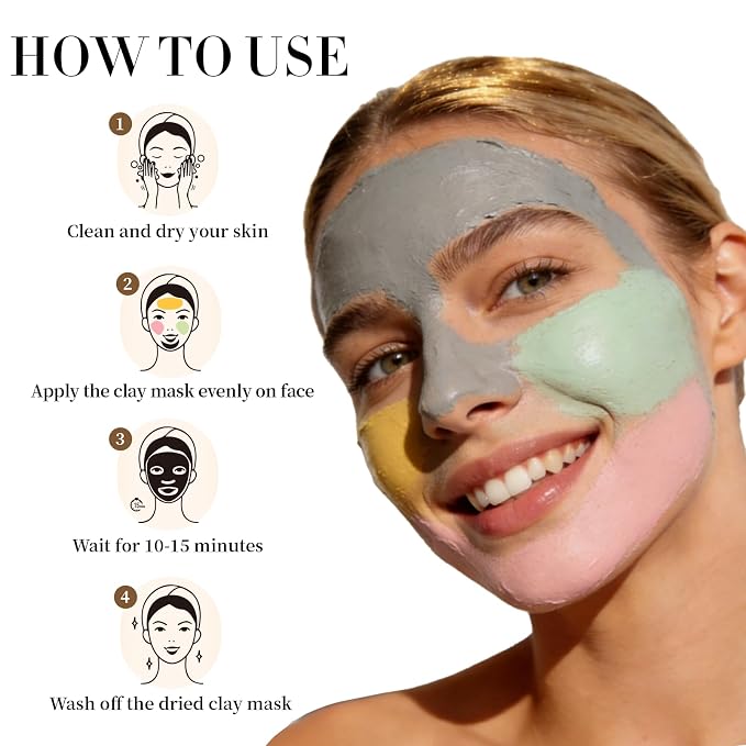 4PCS Clay Mask Set