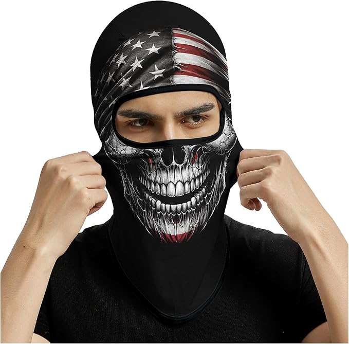 Skull Flag Face Open Mouth