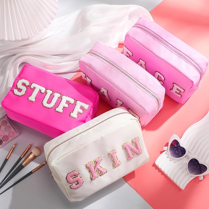 Rose Red, Pink, Light Pink, White