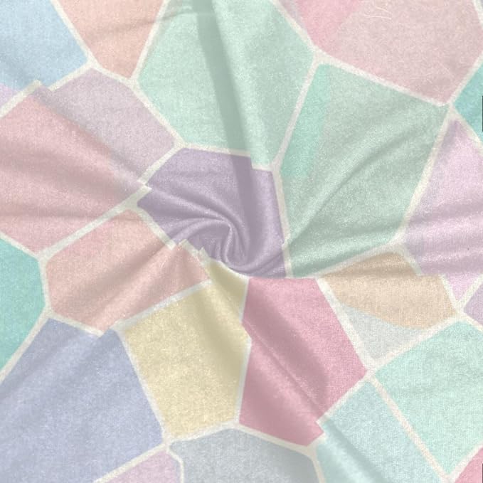 Green and Pinks Purple Blue Checkered