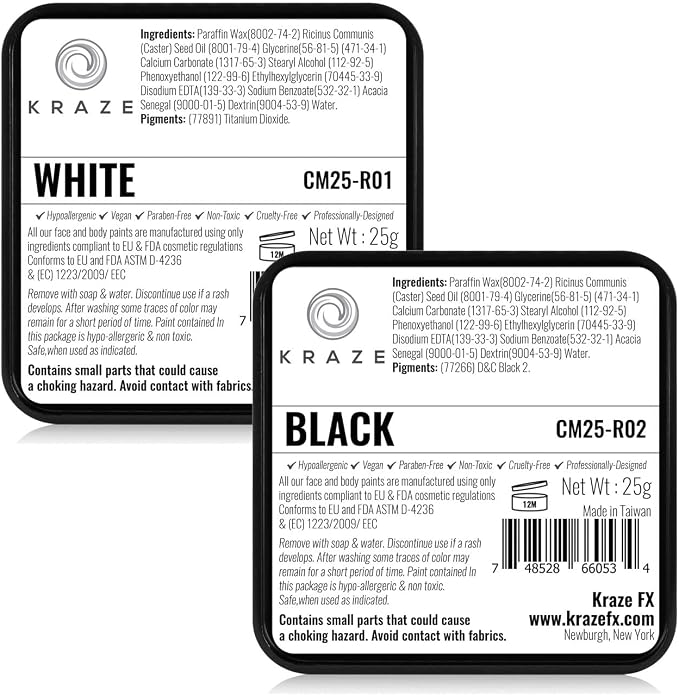 Black & White (25 gm each)